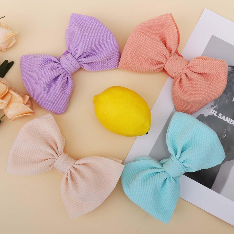 ONENINEDREAM Handmade Large Knot Tied Bow Headband - Stretchy Nylon Soft Elastic Wide Headwraps for Newborns in 12 Colors - Image 4